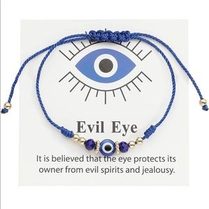 Evil eye handmade bracelet. Believed to protect from Jealousy and evil.